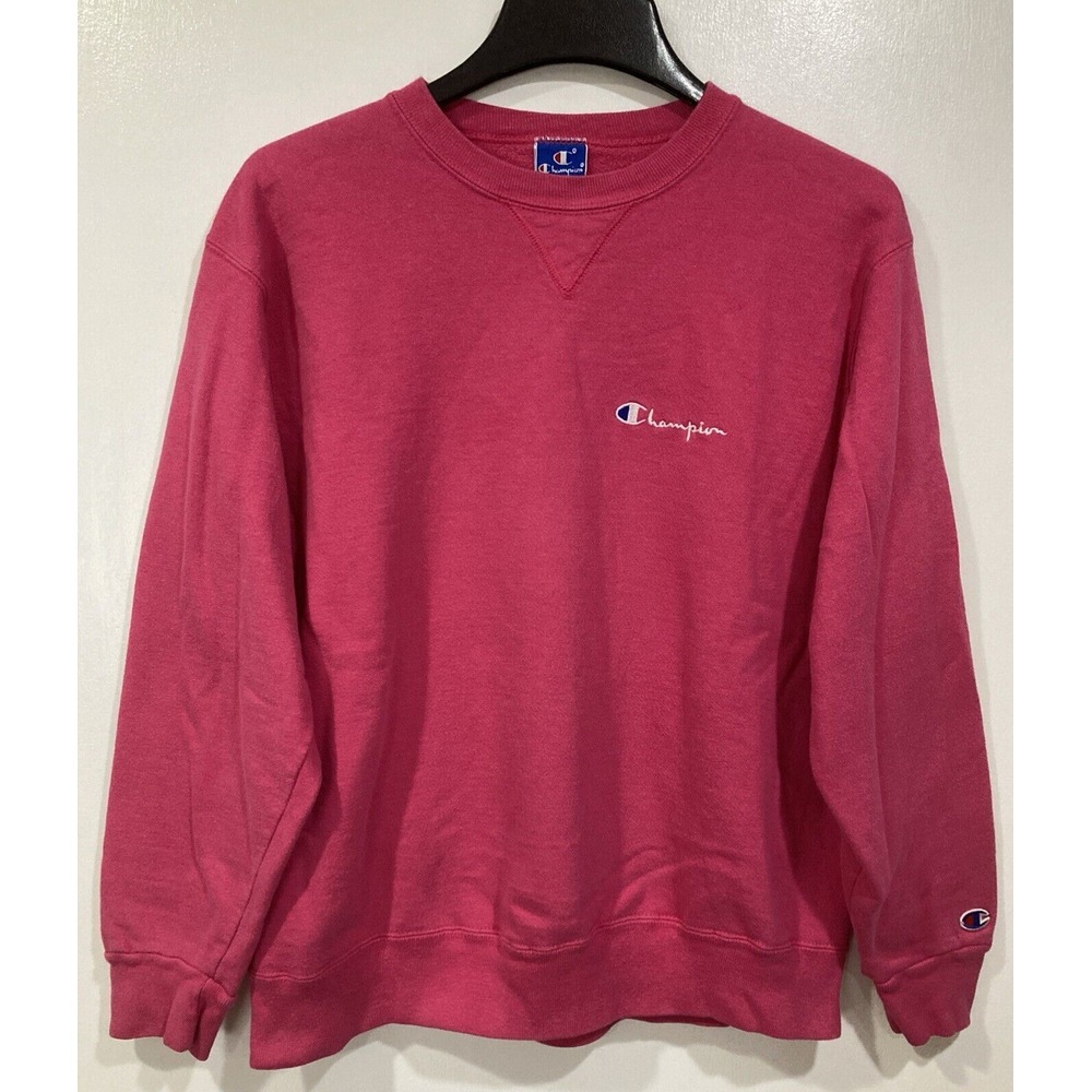 VTG Champion Reverse Weave Crewneck Sweatshirt Pink Made in USA Women's XL